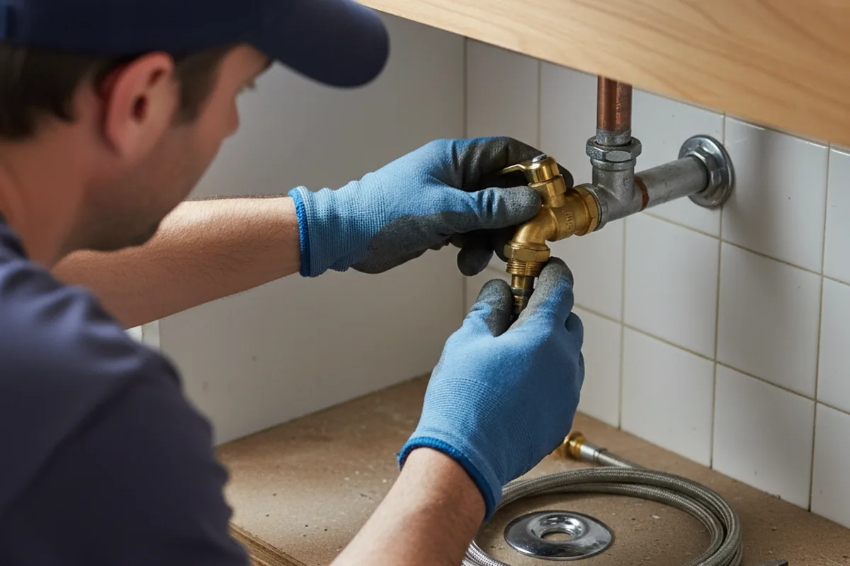 Shutoff valve and fitting work during Faucet and Fixture Repair in Shasta Lake